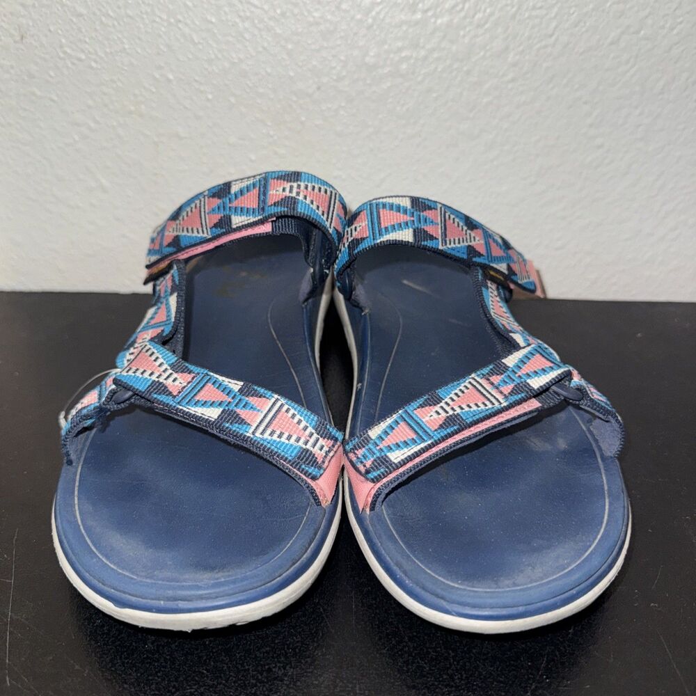 Teva Terra Float Sandals size 9 Pink Blue Tribal Straps Lightweight Hiking - Picture 2 of 7